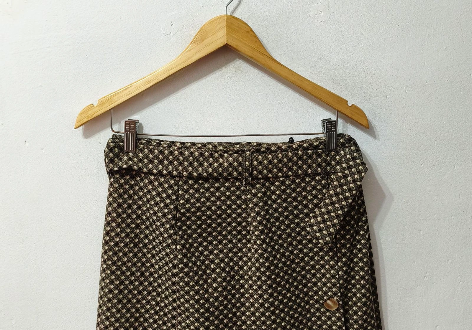 Brown and Cream Women's Skirt Size L – photo 3